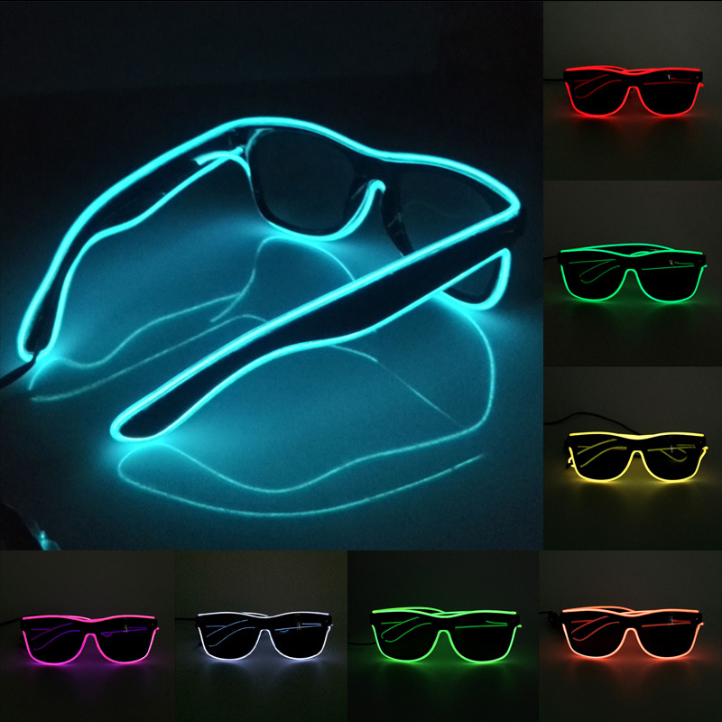 Led El Wire - 1PC migające podświetlany przewód szklanki z